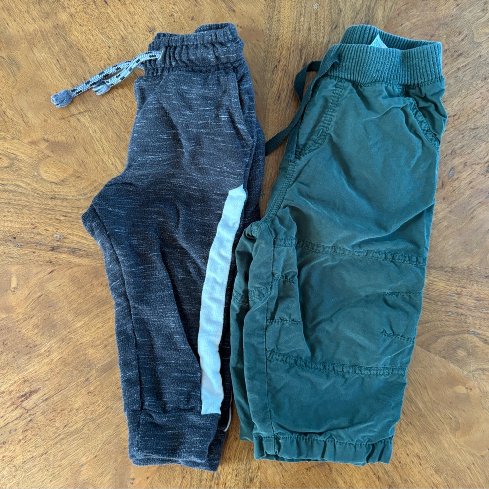 🦖18mo Boys Warm Pants Bundle 💙
